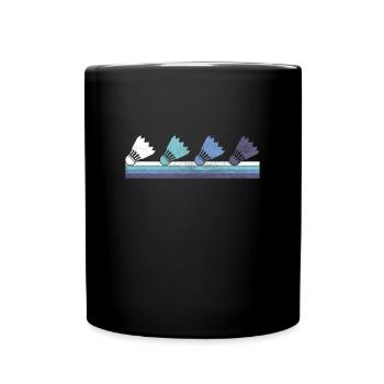 Badminton - Tasse einfarbig - Schwarz - Vorne