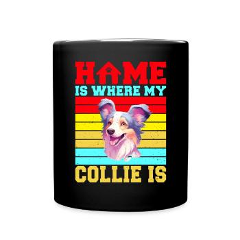 Cadeaux Collie - Mug uni - noir - Devant