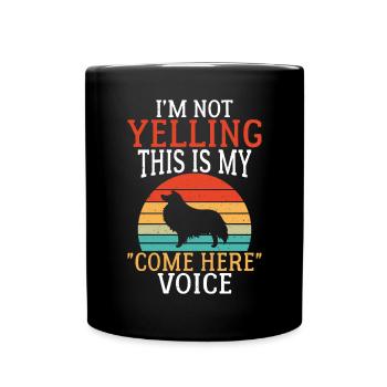 Collie Gifts - Tasse einfarbig - Schwarz - Vorne