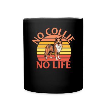 Cadeaux Collie - Mug uni - noir - Devant