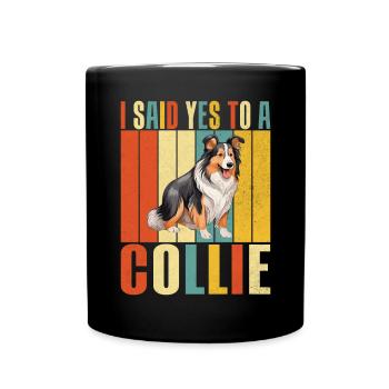 Cadeaux Collie - Mug uni - noir - Devant
