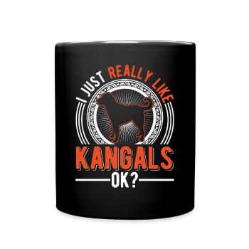 Kangal Dog Gift - Full Colour Mug - black - Front