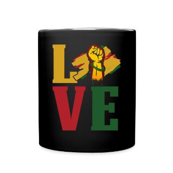Black History Month Black History - Tasse einfarbig - Schwarz - Vorne