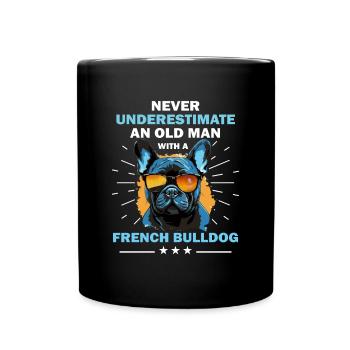 French Bulldog Frenchie Dog Breed Pet Best Frenchi - Full Colour Mug - black - Front