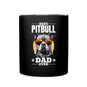 Pittie Dog Breed Pet - Best Pitbull Daddy Ever - Tasse einfarbig - Schwarz - Vorne