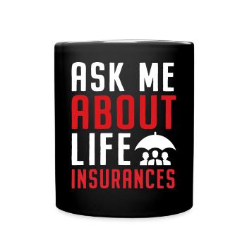 Funny Agent Broker - Full Colour Mug - black - Front