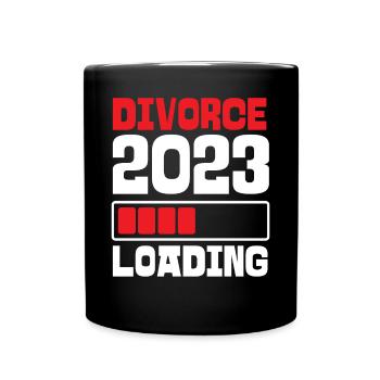 Happy Divorce Party Divorce 2023 - Full Colour Mug - black - Front