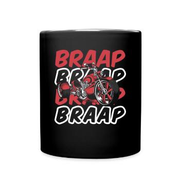 Braap Tricycle Motorcycle Threewheeler Trikebike - Full Colour Mug - black - Front