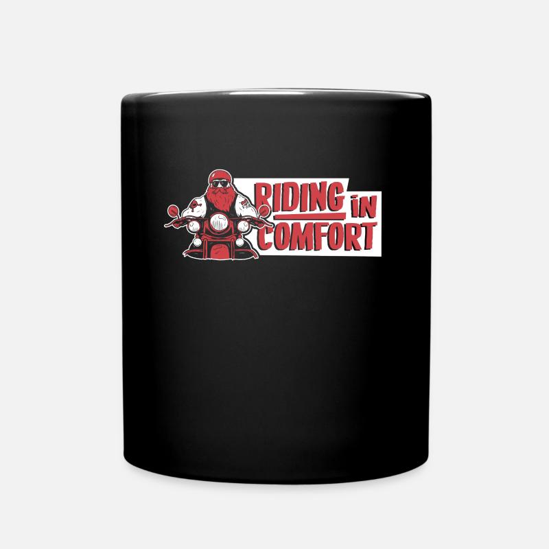 Riding In Comfort Dreirad Motorrad Threewheeler - Tasse einfarbig - Schwarz
