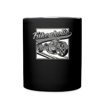 Trikeaholic Threewheeler Trikebike Dreirad - Tasse einfarbig - Schwarz - Vorne