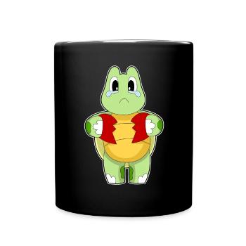 Turtle Heart - Full Colour Mug - black - Front
