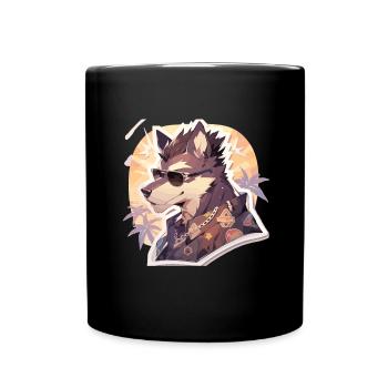 Dogs Pet Dog Owner Dog Lover Animal - Full Colour Mug - black - Front