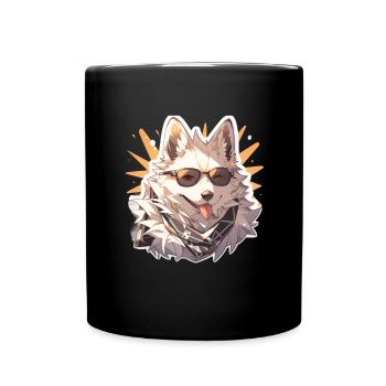 Dogs Pet Dog Owner Dog Lover Animal - Full Colour Mug - black - Front