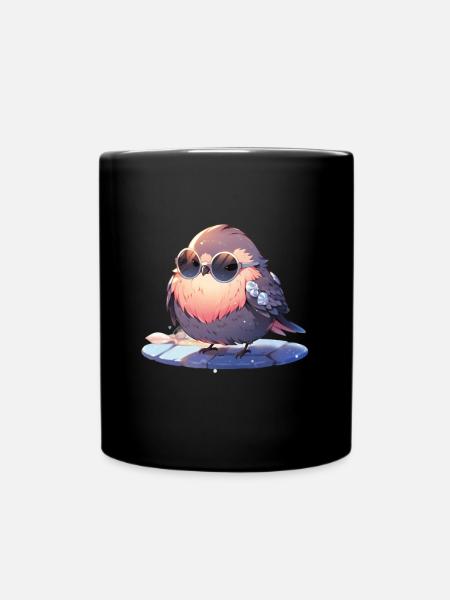 Oiseaux Oiseaux Drôles d’animaux Habitant de la forêt Animal - Mug uni - noir