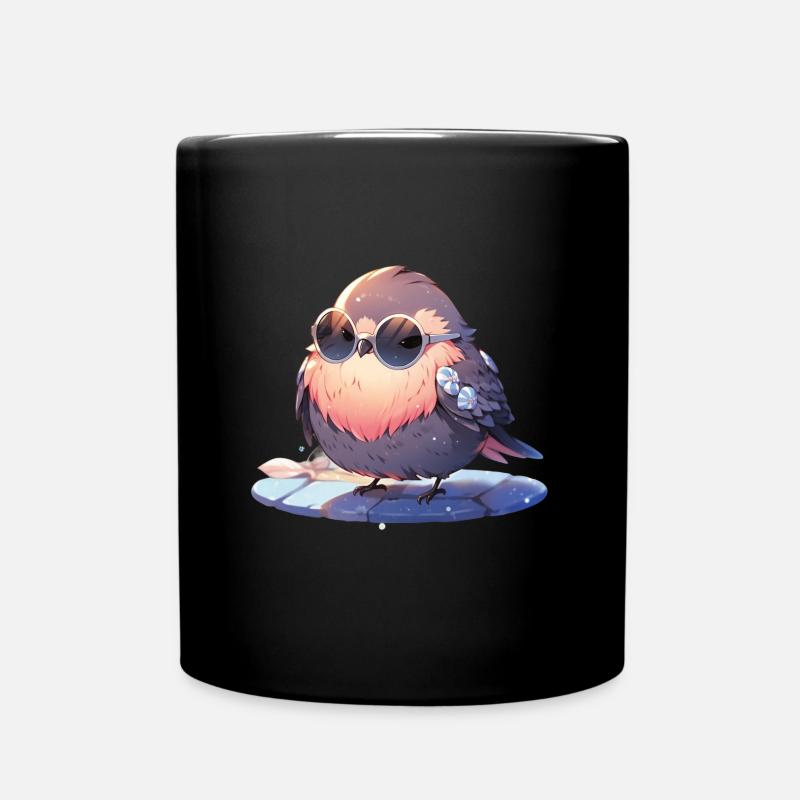 Oiseaux Oiseaux Drôles d’animaux Habitant de la forêt Animal - Mug uni - noir