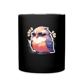 Bird Birds Funny Animals Forest Dweller Animal - Full Colour Mug - black - Front