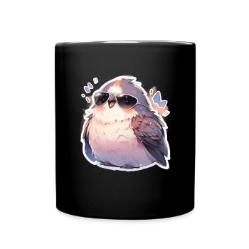 Bird Birds Funny Animals Forest Dweller Animal - Full Colour Mug - black - Front