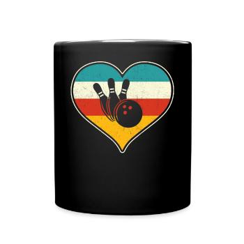 Bowling - Tasse einfarbig - Schwarz - Vorne