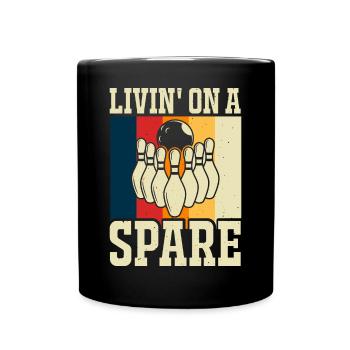 Bowling - Tasse einfarbig - Schwarz - Vorne