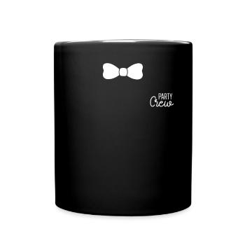 Party Crew Junggesellenabschied - Tasse einfarbig - Schwarz - Vorne