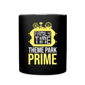 Amusement park Amusement park Family outing - Full Colour Mug - black - Front