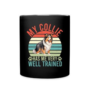 Cadeaux Collie - Mug uni - noir - Devant