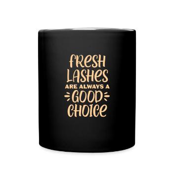 Kosmetikerin Kosmetik Make-up Geschenk - Tasse einfarbig - Schwarz - Vorne