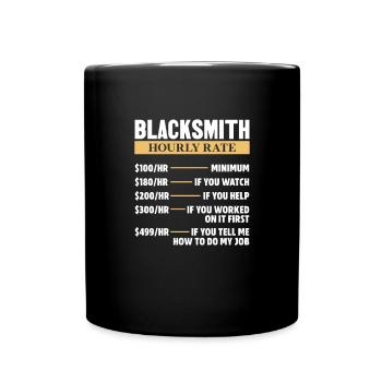Blacksmith Schiede Anvil Cutler Gift - Full Colour Mug - black - Front