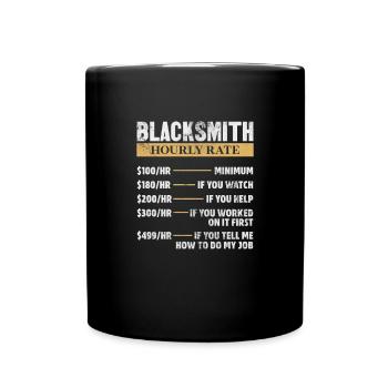 Blacksmith - Full Colour Mug - black - Front