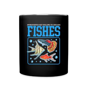 Aquarium Aquaristics Aquarist Ornamental Fish Gift - Full Colour Mug - black - Front