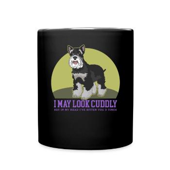 Schnauzer miniature Propriétaire | Cadeau Schnauzer Chien - Mug uni - noir - Devant