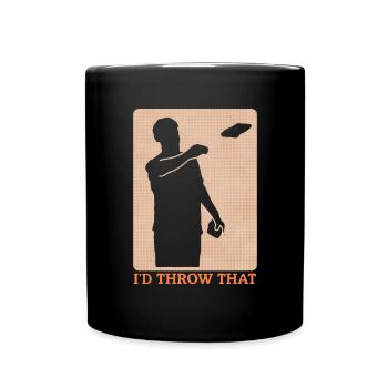 Joueur de cornhole | Sac de haricots Blind Hole Cadeau - Mug uni - noir - Devant