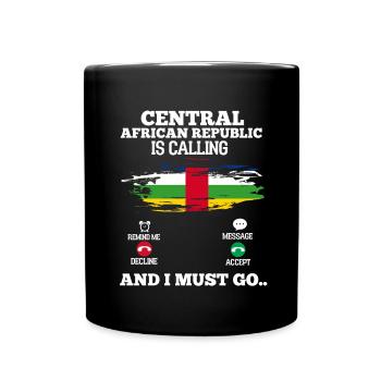 Central African Republic - Full Colour Mug - black - Front