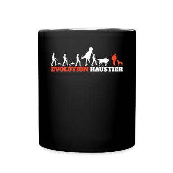Hund Boxer Hundebesitzer Geschenkidee - Tasse einfarbig - Schwarz - Vorne