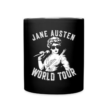 Tournée mondiale de Jane Austen - Mug uni - noir - Devant