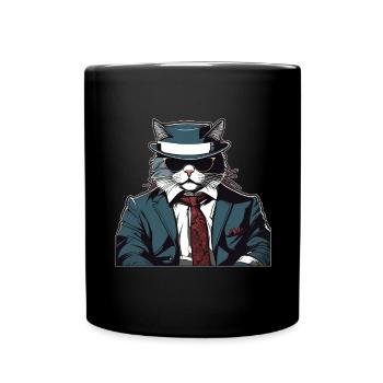 Cat Shirt Cat Gift Idea Putty - Full Colour Mug - black - Front