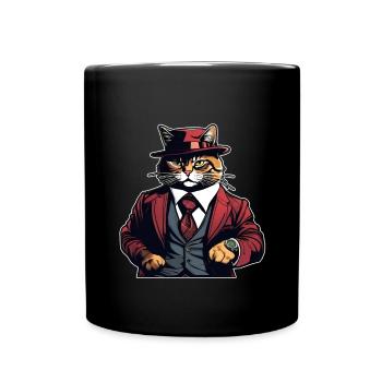 Cat Shirt Cat Gift Idea Putty - Full Colour Mug - black - Front