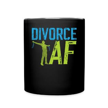 Happy Divorce Party Divorce Af - Full Colour Mug - black - Front