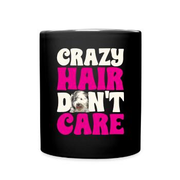 Old English Sheepdog Sheepie Bobtail - Full Colour Mug - black - Front