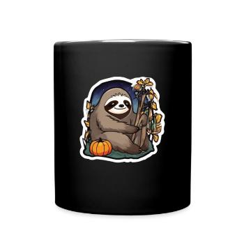 Sloth Halloween Sloths Sloth Pumpkin - Full Colour Mug - black - Front
