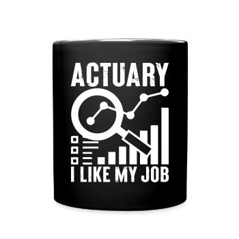 Drôle Agent d’assurance Courtier Actuariel Math - Mug uni - noir - Devant