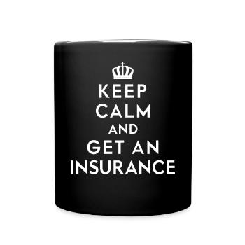 Funny Insurance Broker - Full Colour Mug - black - Front