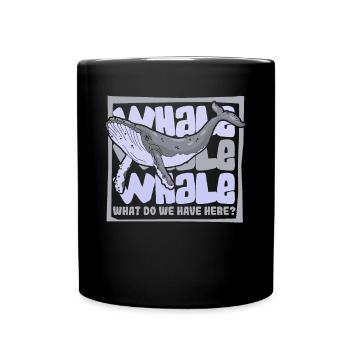 Qu’avons-nous ici Béluga Cachalot bleu - Mug uni - noir - Devant