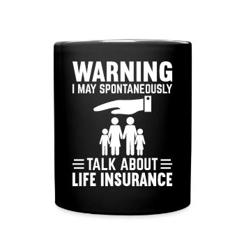 Funny Agent Broker - Full Colour Mug - black - Front