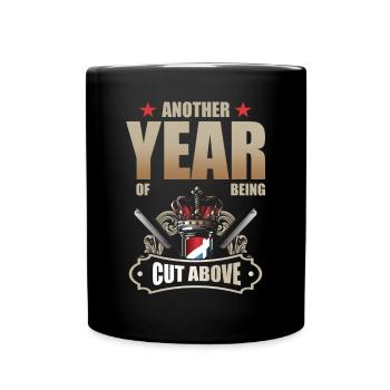 Cadeau d’anniversaire Barber Job - Mug uni - noir - Devant