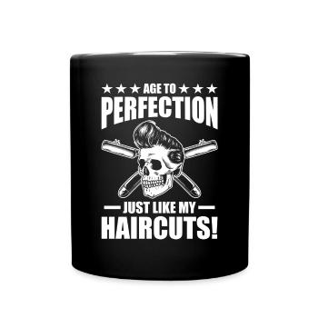 Cadeau d’anniversaire Barber Job - Mug uni - noir - Devant