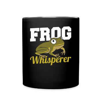 Herpetologist Amphibian Funny Toad Frog Whisperer - Full Colour Mug - black - Front