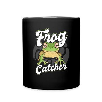 Herpetologist Toad Lover Amphibian Funny Frog Catc - Full Colour Mug - black - Front