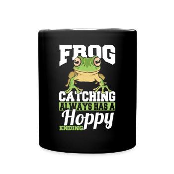 Amphibian Herpetologist Frog Catching Has A Hoppy - Tasse einfarbig - Schwarz - Vorne