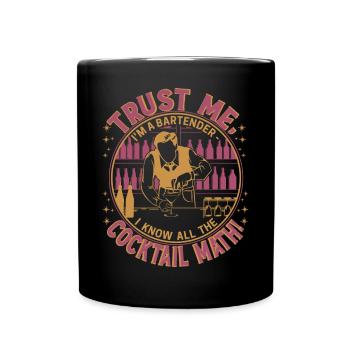 Barman de confiance - Mug uni - noir - Devant